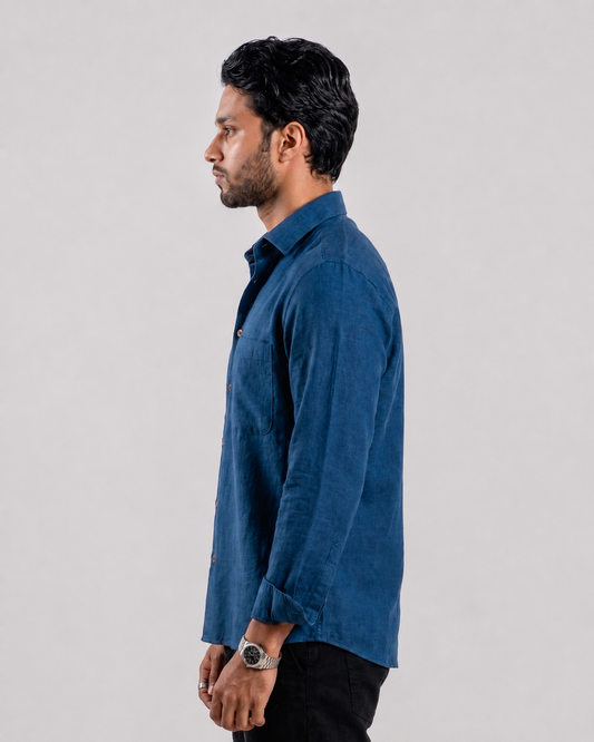 Casual Full Sleeve Shirt - Blue