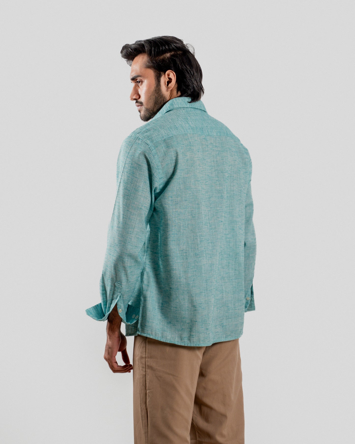 Casual Full Sleeve Shirt : Sky Blue