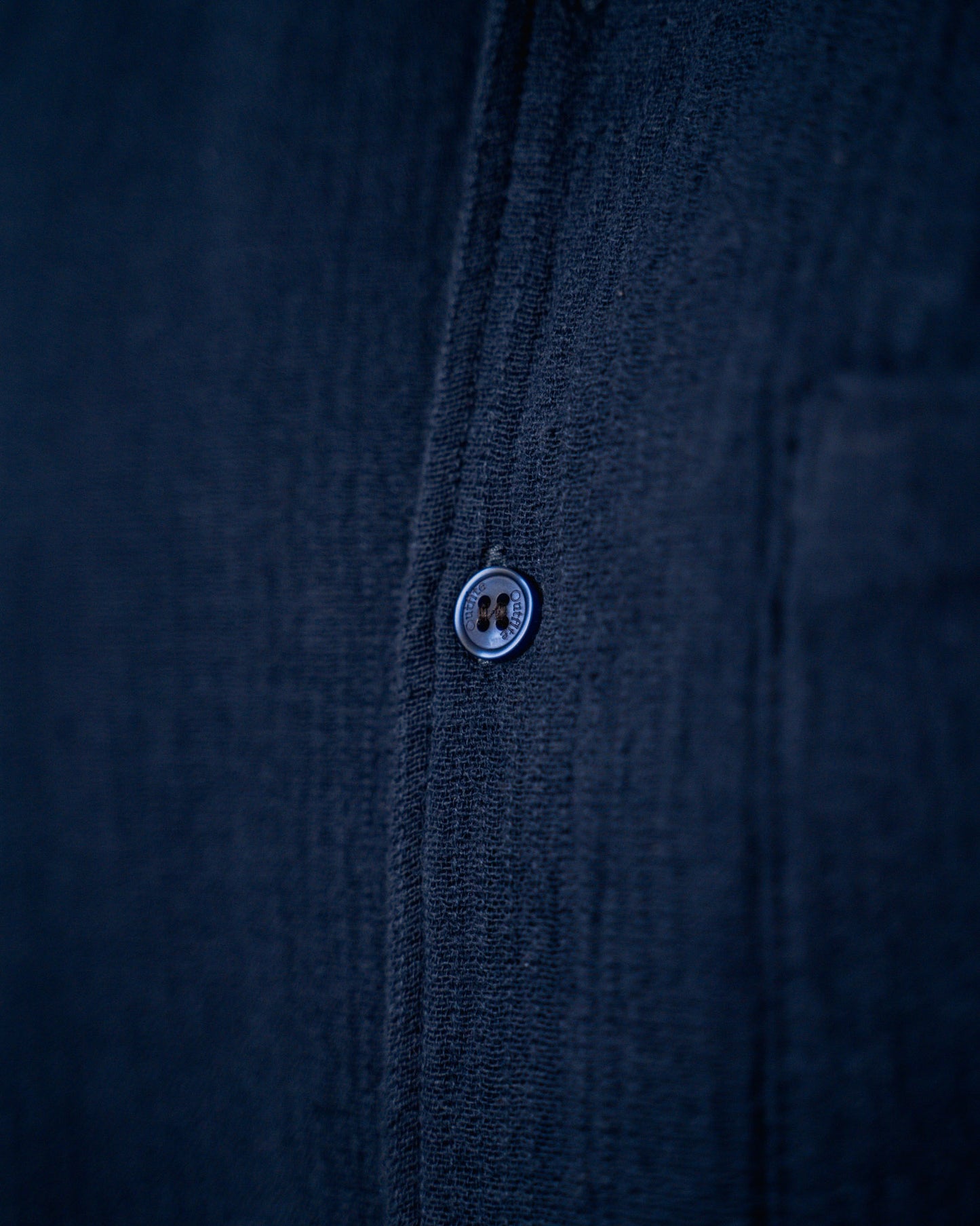 Boxy Half Sleeve Shirt : Navy Blue