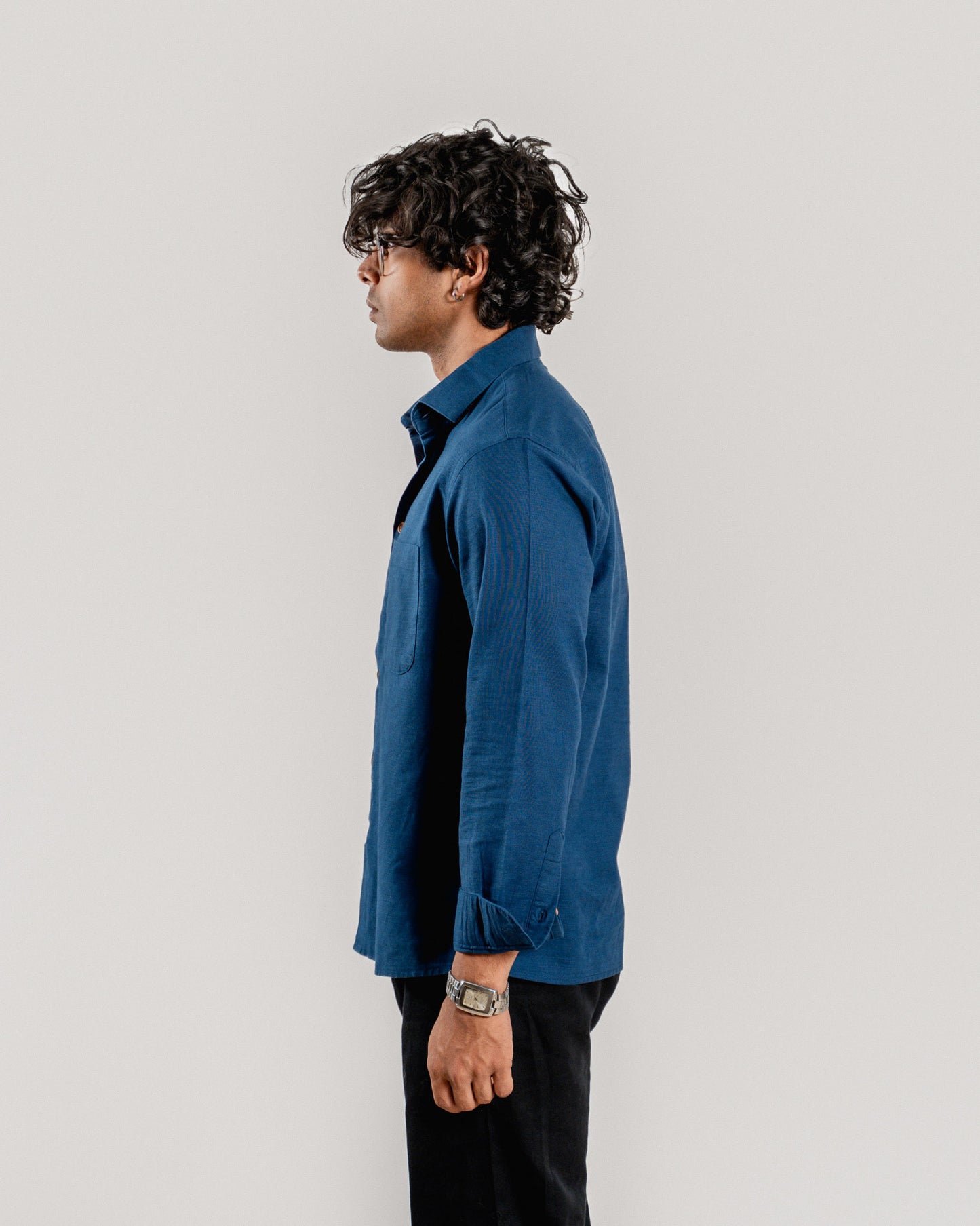 Casual Full Sleeve Shirt - Blue
