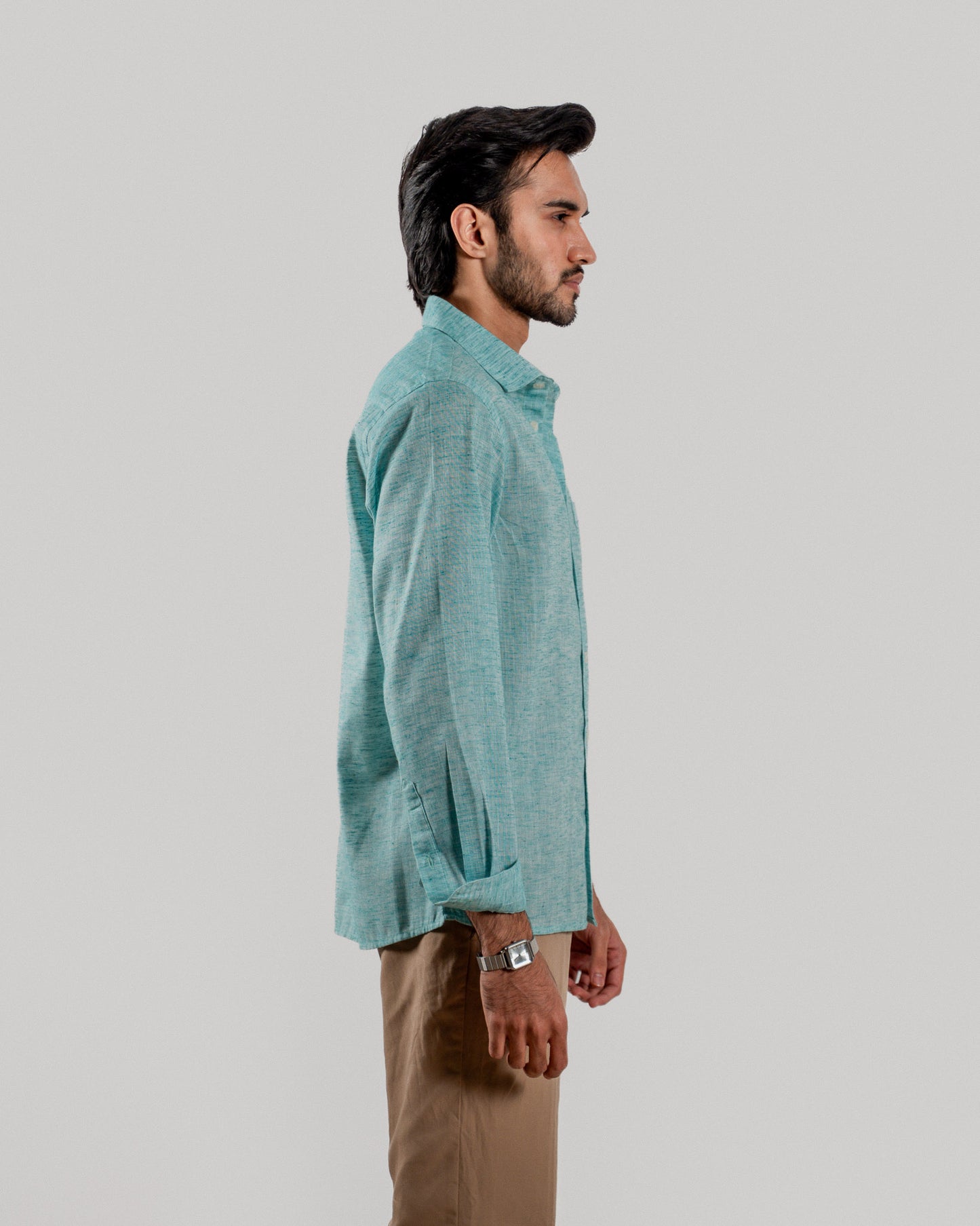 Casual Full Sleeve Shirt : Sky Blue