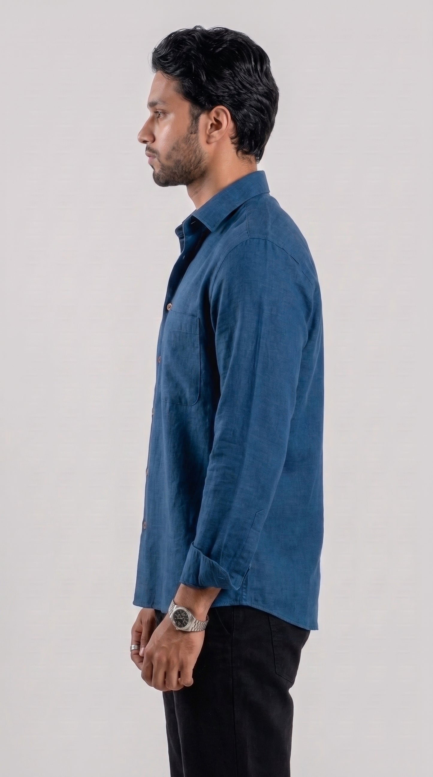 Casual Full Sleeve Shirt - Blue